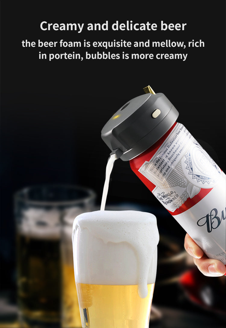 drink and protable beer foam machine