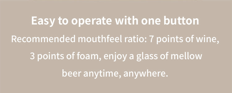drink and protable beer foam machine