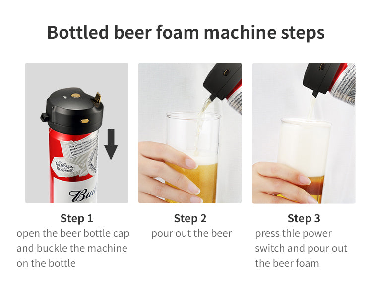 drink and protable beer foam machine