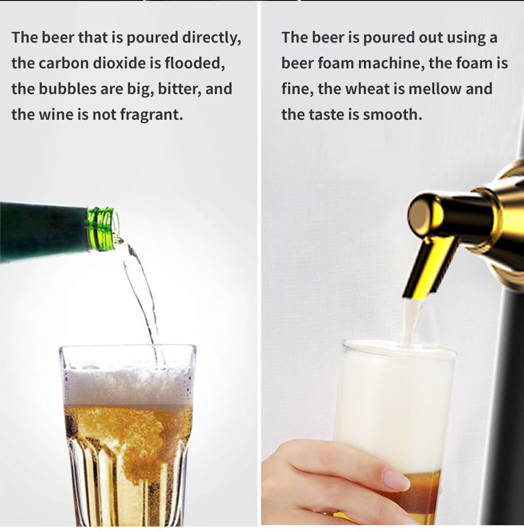 Can Beer Foam Maker - Awesome Compact Gift for Beer Lover, Mini Kegerator for Home, Ultra Fine Foam Enhance & Keep Beer Taste Longer. Awesome gifts for Thanksgiving & Christmas presents