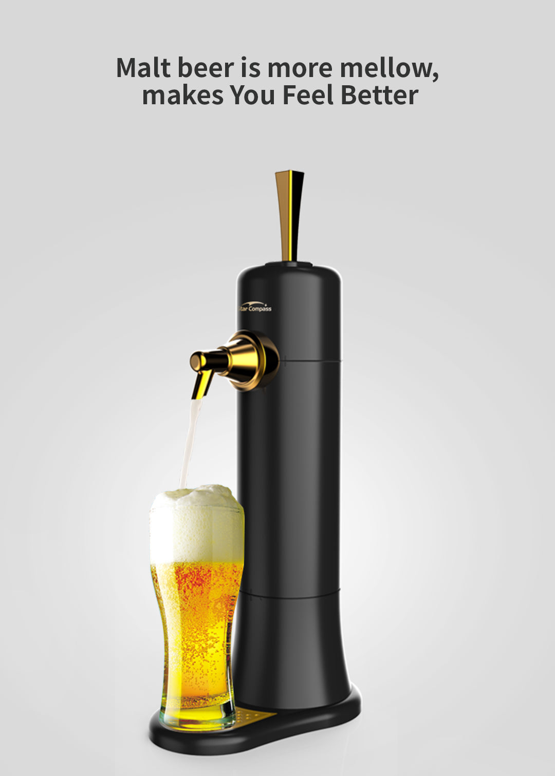 Can Beer Foam Maker - Awesome Compact Gift for Beer Lover, Mini Kegerator for Home, Ultra Fine Foam Enhance & Keep Beer Taste Longer. Awesome gifts for Thanksgiving & Christmas presents